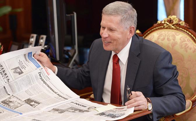 На фото: главный редактор газеты "Комсомольская правда" Владимир Сунгоркин