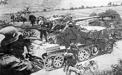 На фото: вторжение немецко-фашистских войск в СССР. Июнь 1941 г.