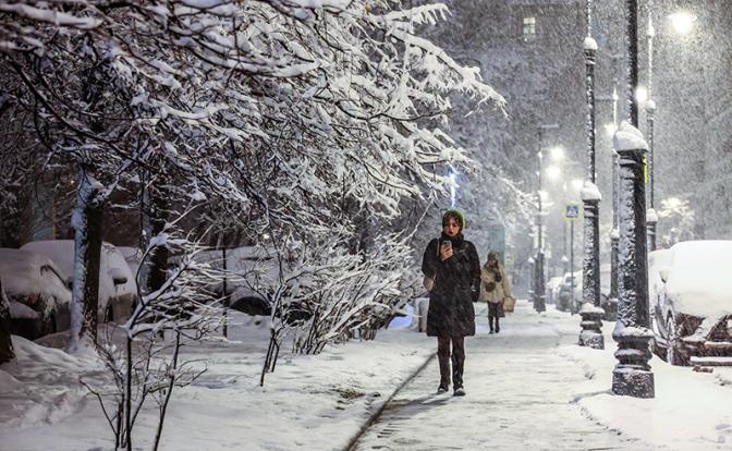 Снегопад в Москве: за сутки выпало свыше 20% месячной нормы осадков