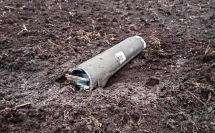 На фото: фрагменты украинской ракеты комплекса С-300, упавшей около населенного пункта Иваново.