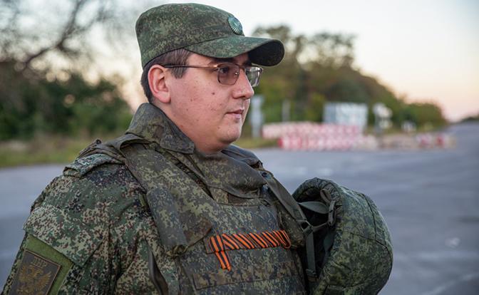 На фото: офицер Народной милиции ЛНР Иван Филипоненко