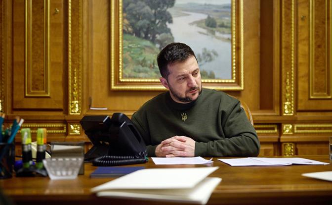На фото: президент Украины Владимир Зеленский