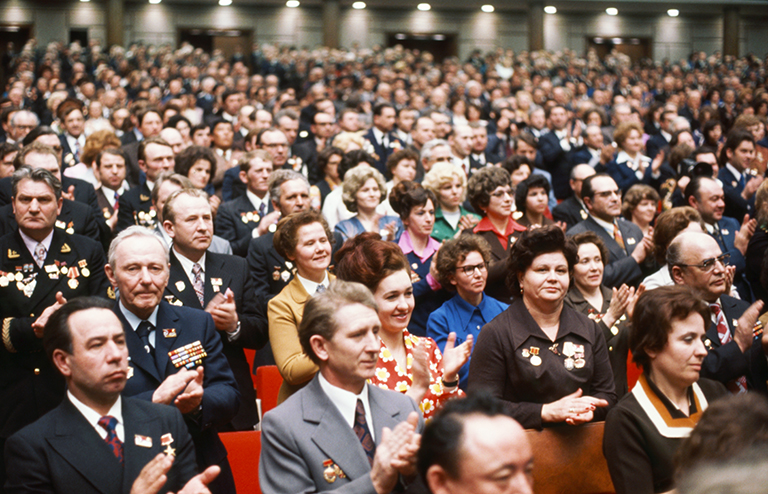 На фото: XVI съезд профсоюзов СССР в Москве, 1977 год.