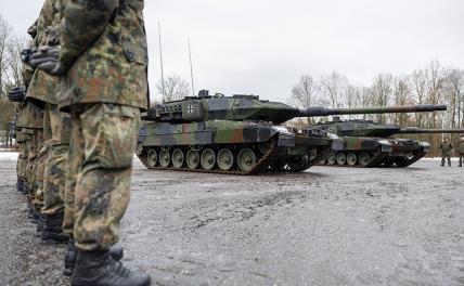 На фото: танки Leopard 2