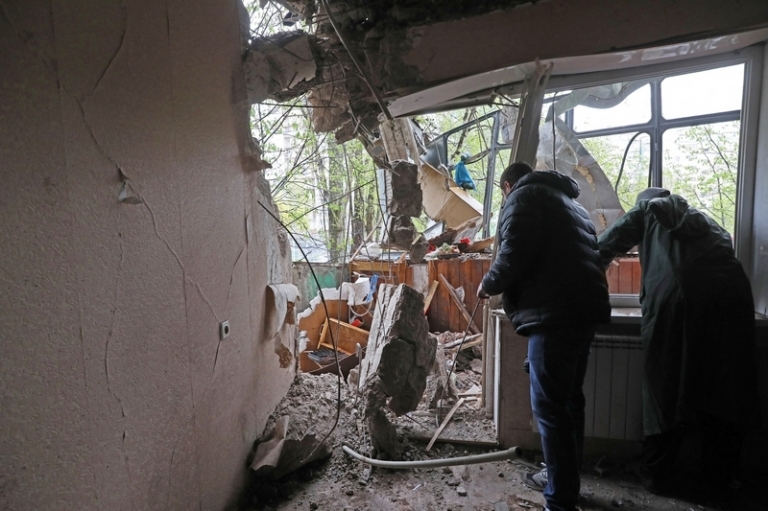 На фото: в квартире дома на улице Шаландина, поврежденного в результате взрыва