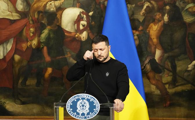 На фото:  Рим. Президент Украины Владимир Зеленский