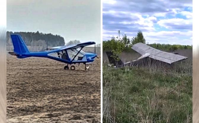 На фото (слева направо): самолет пилотов подразделения ГУР МОУ Морозова и Шиманского.