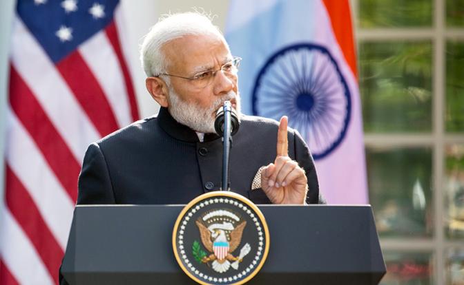 На фото: премьер-министр Индии Нарендра Моди