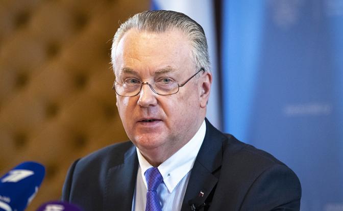 На фото: постпред РФ при международной организации Александр Лукашевич.