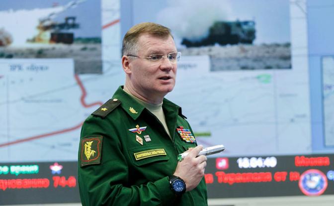 На фото: официальный представитель Минобороны генерал-лейтенант Игорь Конашенков.