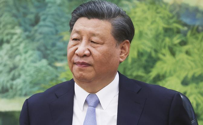 На фото: председатель КНР Си Цзиньпин во время встречи с госсекретарем США Энтони Блинкеном.