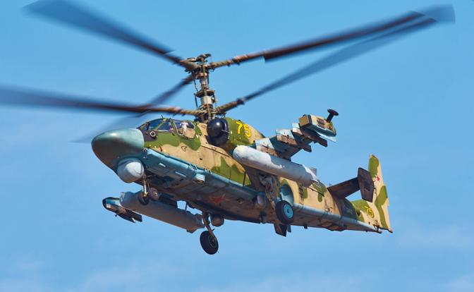 На фото: вертолет Ка-52 „Аллигатор“