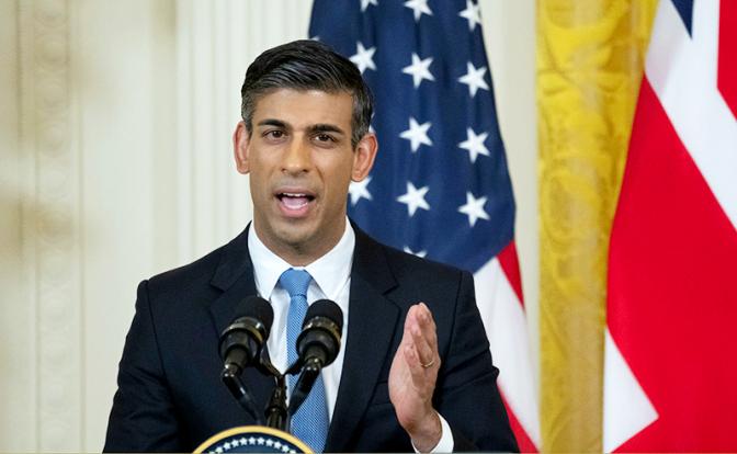 На фото: британский премьер Риши Сунак