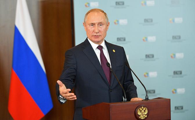 На фото: президент РФ Владимир Путин