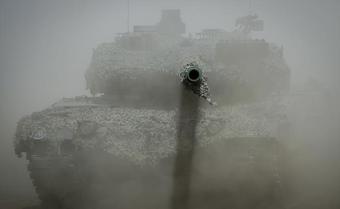 На фото: основной боевой танк Бундесвера Leopard 2