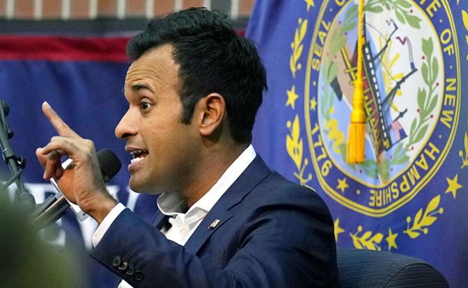 На фото: кандидат в президенты от республиканской партии Вивек Рамасвами