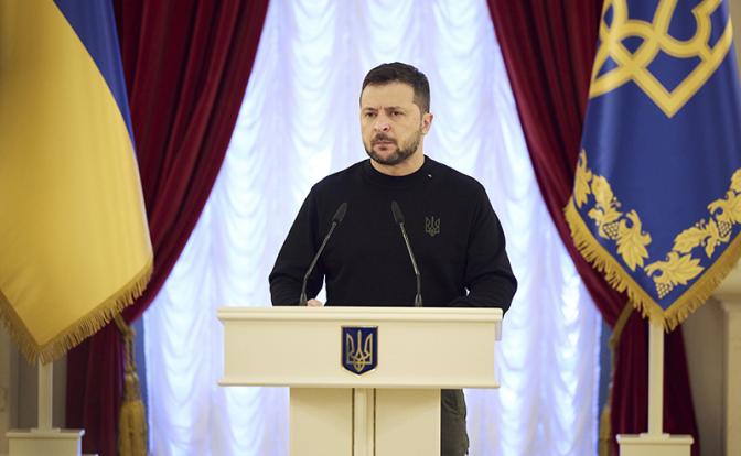 На фото: президент Украины Владимир Зеленский