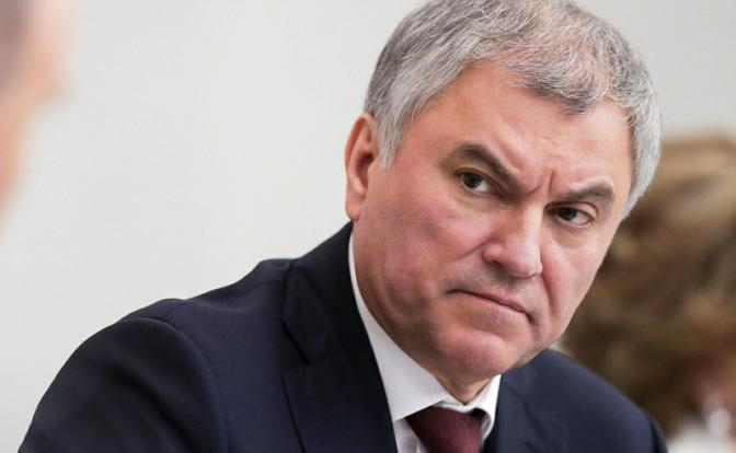 На фото: спикер Госдумы Вячеслав Володин.
