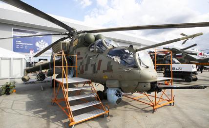На фото: транспортно-боевой вертолет Ми-35П