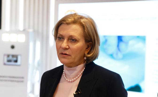 На фото: глава Роспотребнадзора Анна Попова.