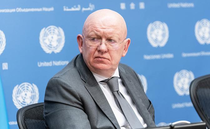 На фото: постоянный представитель России при ООН Василий Небензя