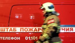 В Москве горит электроподстанция