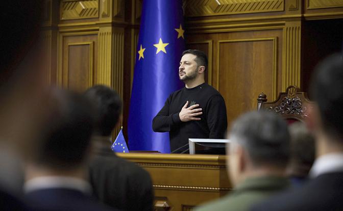 На фото: президент Украины Владимир Зеленский