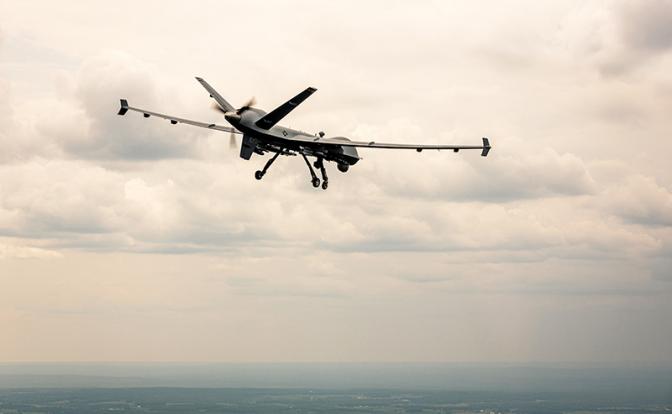 На фото: американский военный беспилотник MQ-9