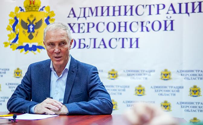 На фото: губернатор  Херсонской области Владимир Сальдо