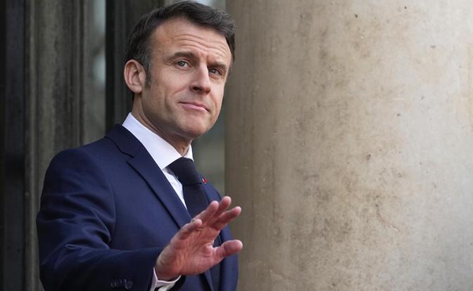На фото: президент Франции Эмманюэль Макрон