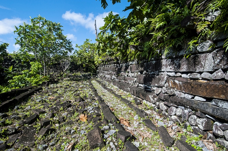 На фото: руины древнего города Нан-Мадол, Понпеи, Каролинские острова, Микронезия, центральная часть Тихого океана, Океания.