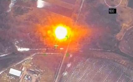 На фото: точечный удар высокоточным снарядом "Краснополь".