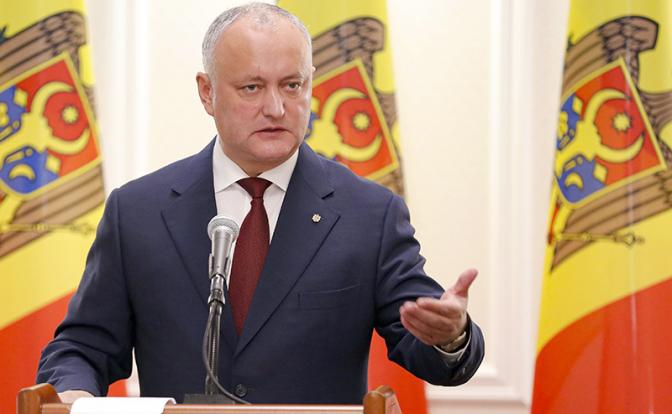 На фото: экс-президент Молдавии Игорь Додон