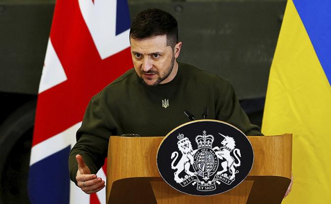 На фото: президент Украины Владимир Зеленский