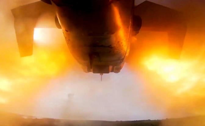 Российский вертолет атаковал позиции ВСУ