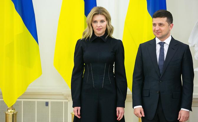 На фото: президент Украины Владимир Зеленский с супругой Еленой