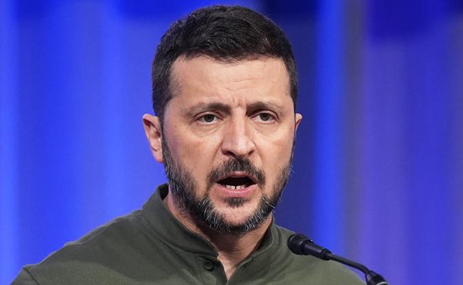 На фото: президент Украины Владимир Зеленский