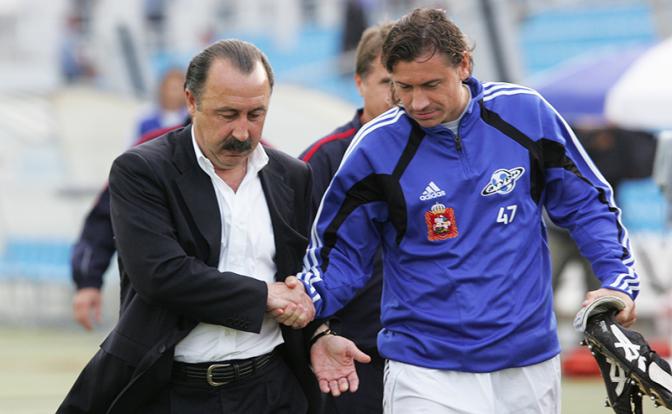 На фото (слева направо): Валерий Газзаев и Андрей Канчельскис