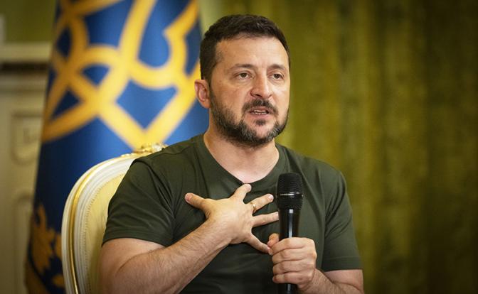 На фото: президент Украины Владимир Зеленский