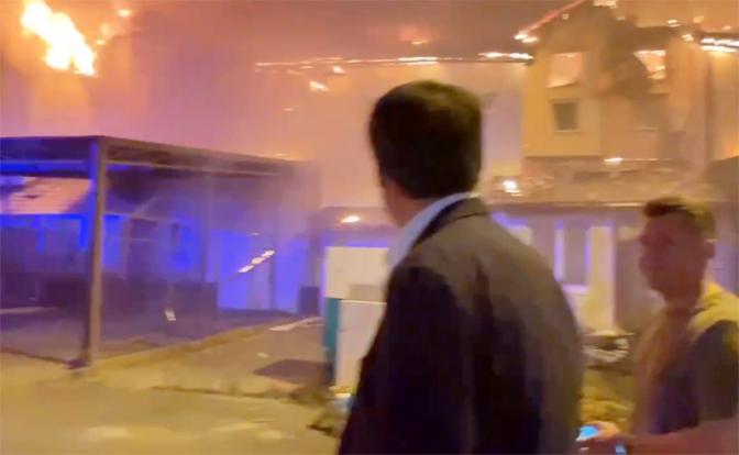 На фото: последствия воздушной атаки кассетными боеприпасами из РСЗО «Вампир» Вооруженными силами Украины на город Белгород и Белгородский район.