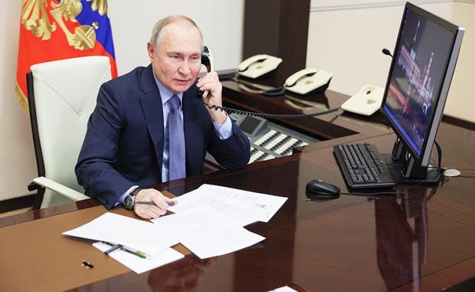 На фото: президент РФ Владимир Путин