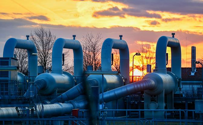 На фото: газокомпрессорная станция "Мальнов" на германско-польской границе.