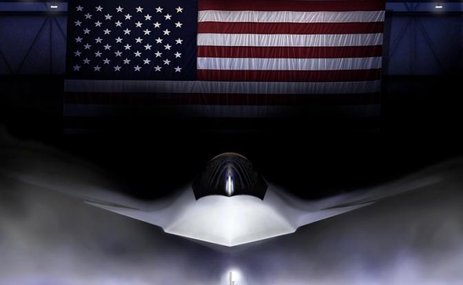 На фото: изображение F-47, запланированного боевого самолета шестого поколения для ВВС США