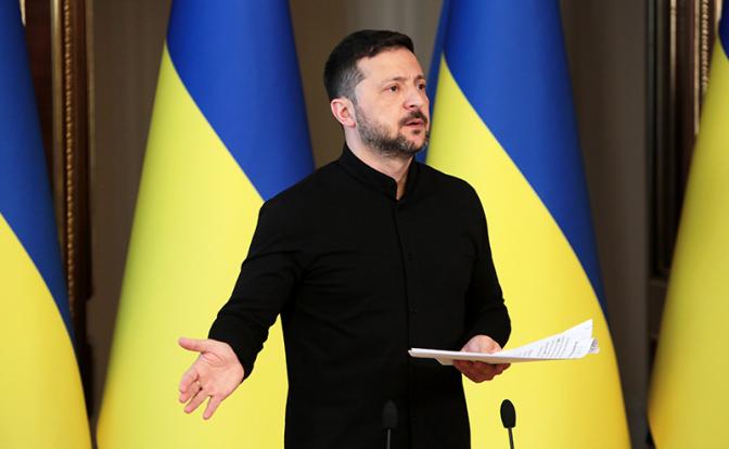 На фото: президент Украины Владимир Зеленский