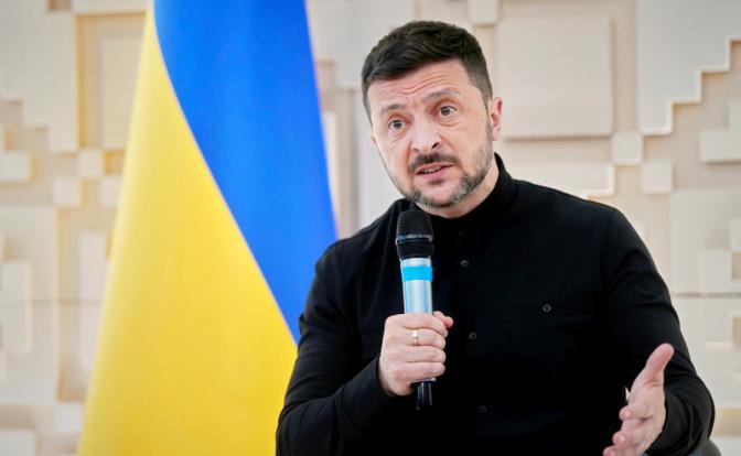 На фото: президент Украины Владимир Зеленский