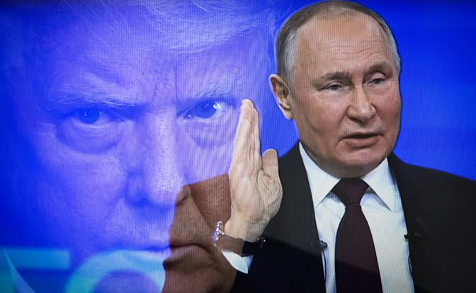 На фото: президент США Дональд Трамп и президент России Владимир Путин (комбинированный снимок, фотоиллюстрация)