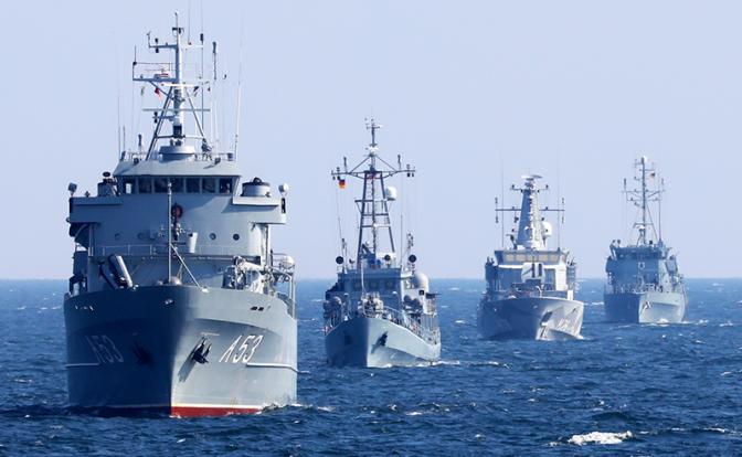 На фото: военные учения НАТО в Балтийском море ( архивное фото)