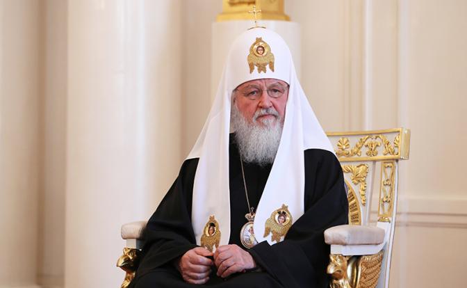 На фото: Патриарх Московский и всея Руси Кирилл