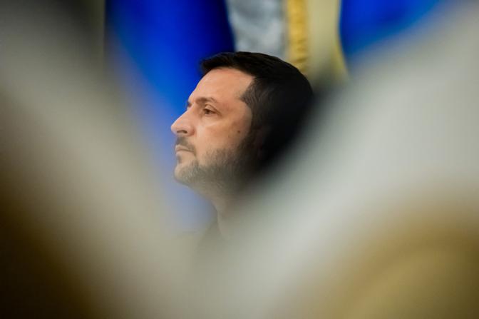 На фото: президент Украины  Владимир Зеленский.