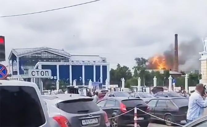 В Ижевске локализовали пожар на предприятии, которое атаковали дроны